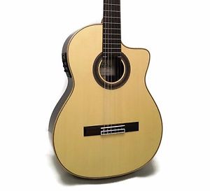 Cordoba GK Studio Negra Flamenco Nylon String Acoustic-Electric Guitar + Gig Bag