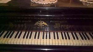 josef berger  PIANOFORTE  antico MEZZA CODA  nero   1800