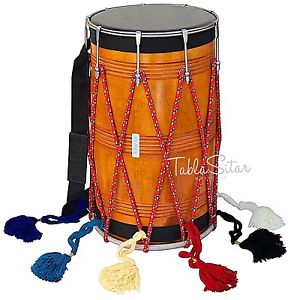 Handmade  Natural Straight Dhol Mango Wood  By Dorpmarket