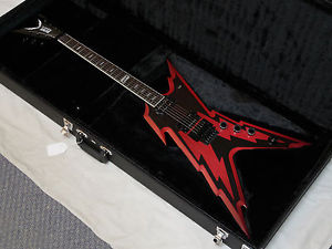 DEAN Razorbolt electric GUITAR Black Red new w/ HARD CASE - Dimebag - Floyd
