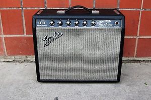 Vintage Black Face Fender Princeton Reverb Tube Amplifier 1966-1967