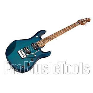 Music Man USA John Petrucci JP6 Piezo PDN Neptune Blue - Roasted Neck MN Inlays