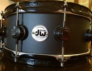 DW DRUM WORKSHOP 5.5X14 PROTOTYE CAST ALUMINUM SNARE BLACK CHROME HW SS! Kases