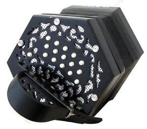 Stagi W15-MS - Concertina a 30 bottoni in tonalit??? Do/Sol, colore: Nero