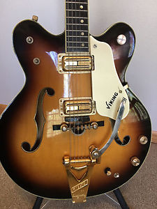 VINTAGE GRETSCH VIKING GUITAR HOLLOW BODY 1968 Excellent