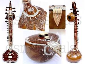 SITAR ROYAL BIRD TEAK WOOD RAVISHANKHAR STYLE PROFESSIONAL QUALITY GSM002 UK