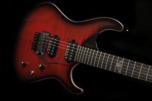 WASHBURN PARALLAXE PXS10FRDLXWB FLAMED WINE BURST GUITAR W/ FLOYD ROSE