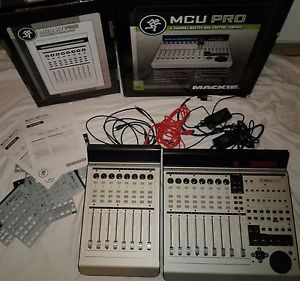 Mackie MCU Pro and Mackie XT Pro. Both relatively new. Lightly used in studio.