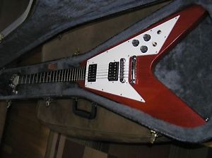 Gibson Flying V Electric Guitar 2003 Crescent Moon Fret Markers