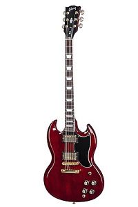 Gibson USA 2017 SG Standard Gold Series Chitarra Elettrica, Wine Red