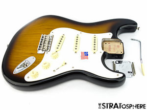 LOADED 2017 USA Fender ERIC JOHNSON Strat BODY Nitro 2 Color Sunburst SALE!