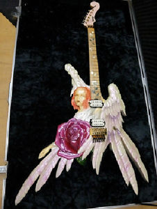 2000's ESP Rose Angel The ALFEE Electric Guitar Super Rare Free Shipping w/OHC