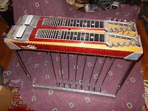 Vintage ca 1966 Zane Beck Custom D10 pedal steel guitar 8 & 3 #0007