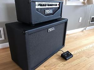 PRS SE 20 reverb (no longer made) with big mouth 2X12 cab