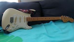 Rare, 1967 Fender Stratocaster Reissue (MIJ 1995) w/ Hendrix Ace Strap