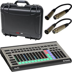Martin M-Touch Portable DMX Control Surface with Waterproof Case and Cables