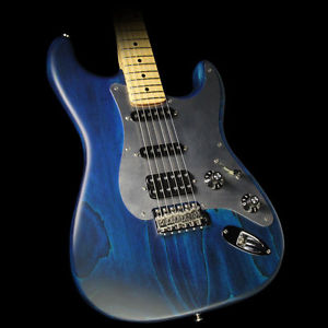 Used 2015 Fender Custom MB Jason Smith Stratocaster Guitar Satin Trans Turquoise