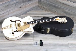 MINTY! Older Gretch White Falcon G6136 2001 Pre Fender Cadillac Tailpiece + OHSC