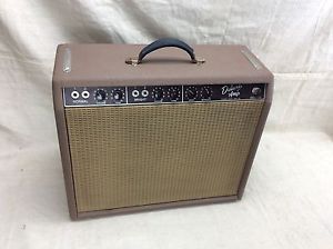 Vintage 1962 Fender Deluxe 6G3 Guitar Amplifier Brown Amp-Sounds Amazing 1960's
