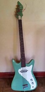 Vintage 1967 Kay Mint Green Value Leader Short Scale Bass Guitar