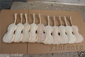 4/4 violin unfinished Flame maple back Russian spruce top Yinfente 10 pcs