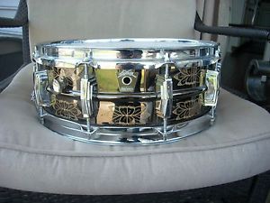 1991 Ludwig Engraved Black Beauty snare drum - Excellent Shape