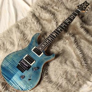 P.R.S. "Floyd" Custom24 10top AQ w/hard case F/S Guiter From JAPAN #Z176