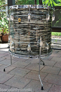 ADD this 1966 Ludwig CLASSIC Black Oyster 16" FLOOR TOM to YOUR DRUM SET # H56
