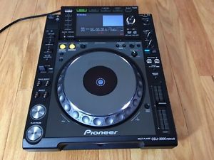 PIONEER CDJ-2000NXS NEXUS DIGITAL DJ TURNTABLE S/N , BLACK w/ETHERNET& POWER CBL