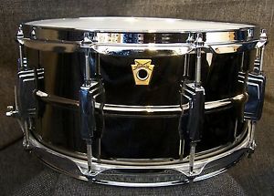 Ludwig drums Black Beauty 6.5" x 14" Black Nickel over brass snare drum LB417