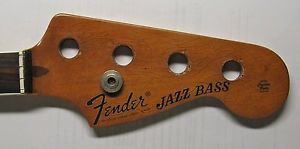 FENDER 1974 JAZZ BASS NECK / Hals - FRETLESS