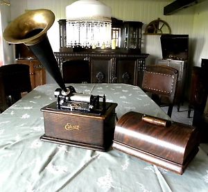 2- u. 4 Minuten Phonograph Walzenspieler EDISON STANDARD Modell B Baujahr 1905