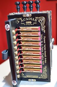 "ACADIAN" BRAND HANDMADE CAJUN ACCORDION