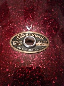 1965 Slingerland 3 pc Shell Pack~Garnet Red Sparkle~ABSOLUTELY STUNNING!!!
