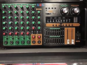 KOKAUDIO PROFESSIONAL 3200 WATTS MIXING AMPLIFIER with EQUALIZER MXA-606