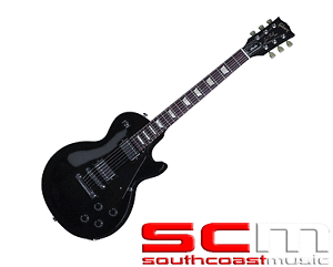 GIBSON LES PAUL STUDIO ELECTRIC GUITAR GLOSS BLACK EBONY 2016 USA MADE WITH CASE