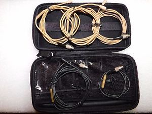 (5) SENNHEISER MKE2 GOLD MICS w/3 pin Lemo connector