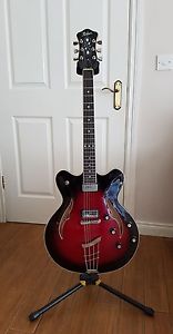 Hofner Verythin Special Electric Guitar, Dark Cherry brand new collector's item