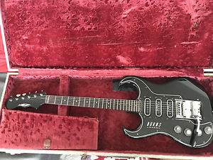 Lefty Left Handed Vintage 1963 Black Burns Bison Guitar