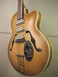 ♫ 1961 Rodebald HOYER thinline electric 3 !  Vintage Jazzgitarre WOW Archtop