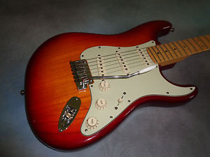 2002 Fender American Deluxe Stratocaster  Aged Cherry Burst  GREAT CONDITION