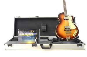 Hofner 500/2 Club Bass Electric Bass Guitar - Sunburst w/Case