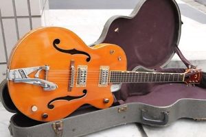 Gretsch 6120 Chet Atkins Hollow Body '63 guitar w/Hard case/456