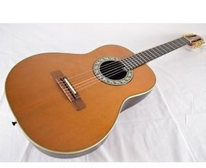 OVATION 1713 CLASSIC USA NAT w/hard case F/S Guiter Bass From JAPAN #A3014