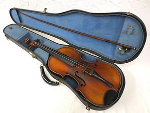 Violin Signed Pietro Vareni Neapoli Anno 1910, Silver Mounted Bow