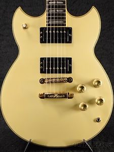 YAMAHA SG1000-24 -White- 1983 Maple Top  Mahogany Back Semi Open with Hard case