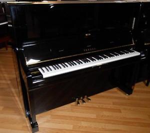 Yamaha U3 Polished Ebony upright piano, Circa 2014