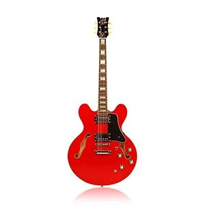 Custom77ï¾ ï¾–ï¾ Needles & Pins Chitarra Elettrica Trans Rosso