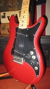 Nice Clean All Original 1981 Fender Lead II Red W/ Original Plastic Molded Case