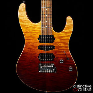 NEW SUHR MODERN CUSTOM GUITAR HAND PICKED ANGEL QUILT MAPLE IN DESERT GRADIENT
